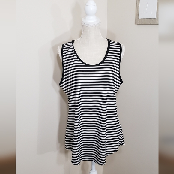 LuLaRoe Tops - LuLaRoe black and white tank top. NWT